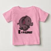 T-shirt Pour Bébé Manche longue éléphant (Devant)