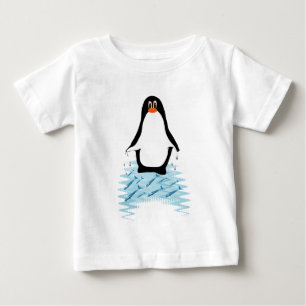 T-shirt Pour Bébé Manchot avec des baleines pour le Jour de la Terre