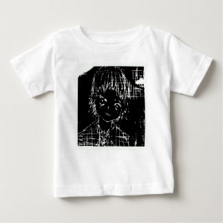 T-shirt Pour Bébé manga d'anime projet quotidien noir