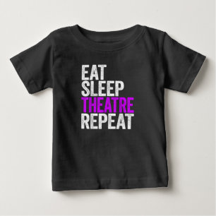 T-shirt Pour Bébé Mangez le sommeil après la répétition Acteur Acteu