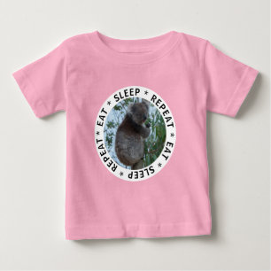 T-shirt Pour Bébé Mangez le sommeil Répétez mignon Koala drôle dans 