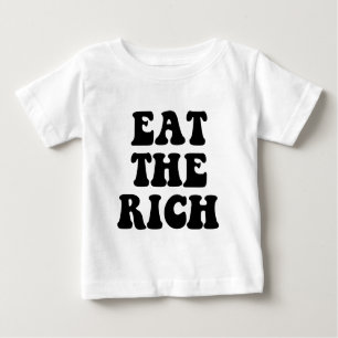 T-shirt Pour Bébé Mangez les riches occupent Wall Street
