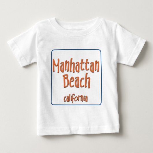 T-shirt Pour Bébé Manhattan Beach la Californie BlueBox (Devant)