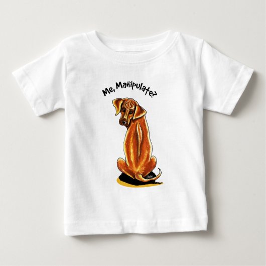 T-shirt Pour Bébé Manipuler le rigole de Rhodesian (Devant)