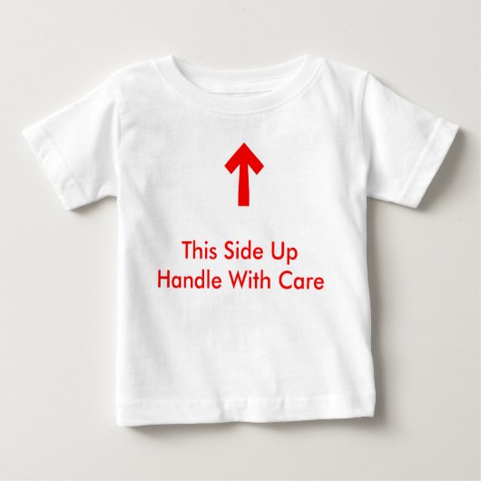 T-shirt Pour Bébé Manipulez avec soin (Devant)