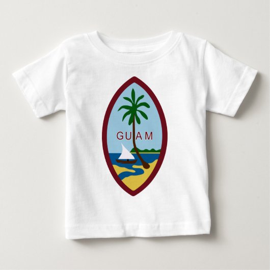 T-shirt Pour Bébé Manteau de la Guam des bras (Devant)