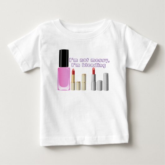 T-shirt Pour Bébé Maquillage (Devant)