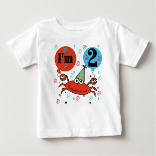 T-shirt Pour Bébé Marchez en crabe le 2ème anniversaire
