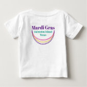 T-shirt Pour Bébé Mardi Gras Arch, Galveston, Texas (Dos)