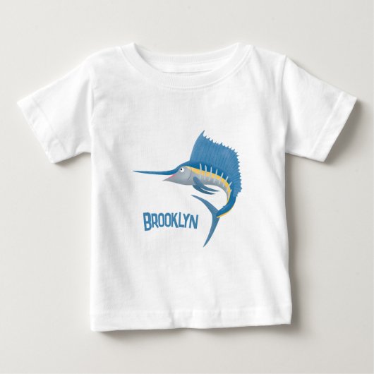 T-shirt Pour Bébé Marée de plaisance de l'espadon (Devant)