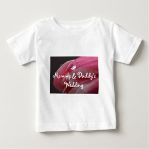 T-shirt Pour Bébé Mariage rose Rose Raindrop