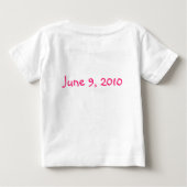 T-shirt Pour Bébé Mariage rose Rose Raindrop (Dos)