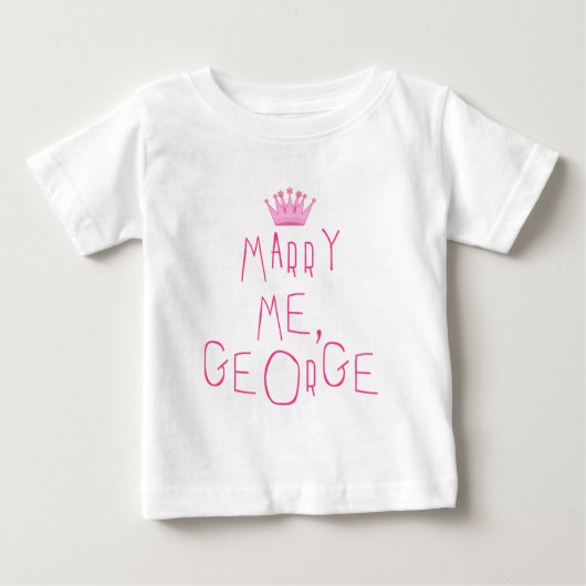 T-shirt Pour Bébé Marie-Moi, George (Devant)