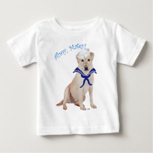 T-shirt Pour Bébé Marin Labrador jaune