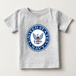 T-shirt Pour Bébé Marine américaine   Navy Alt Emblem