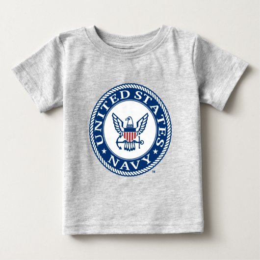 T-shirt Pour Bébé Marine américaine | Navy Alt Emblem (Devant)