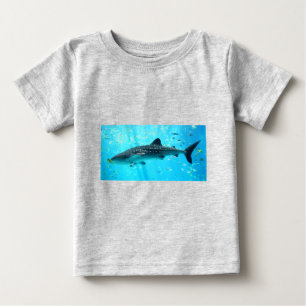 T-shirt Pour Bébé Marine Eau Chic Cool élégant Baleine Bleue Requin