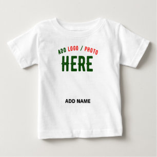 T-SHIRT POUR BÉBÉ MARQUE BLANCHE MODERNE ET PERSONNALISABLE VÉRIFIÉE