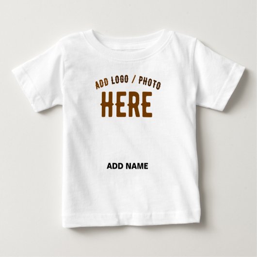 T-SHIRT POUR BÉBÉ MARQUE BLANCHE MODERNE ET PERSONNALISABLE VÉRIFIÉE (Devant)