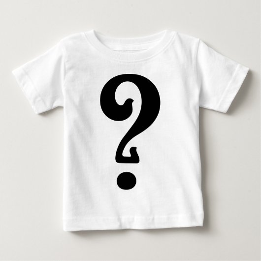 T-shirt Pour Bébé Marque de question Art Nouveau (Devant)