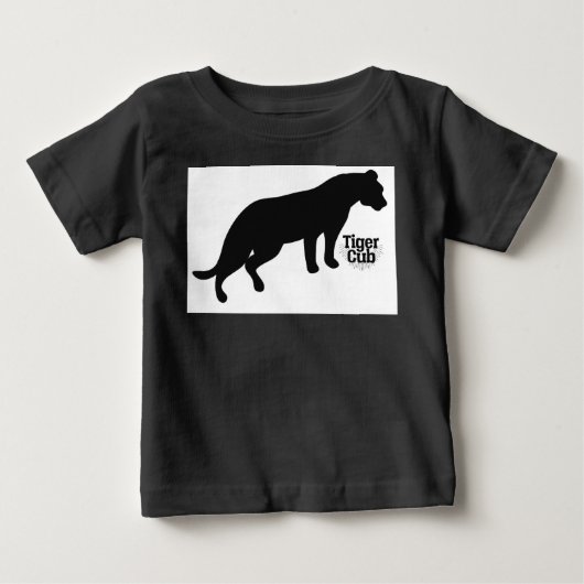 T-shirt Pour Bébé Marque noire (Devant)