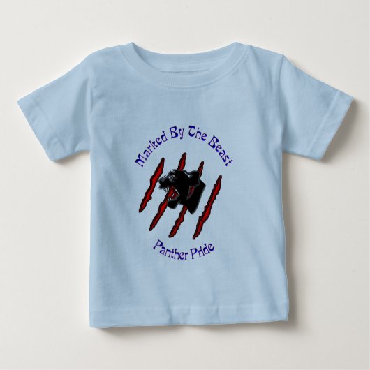 T-shirt Pour Bébé Marqué par la bête (Devant)