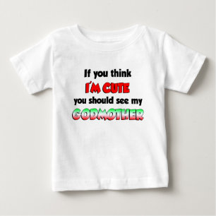 T-shirt Pour Bébé Marraine italienne mignonne