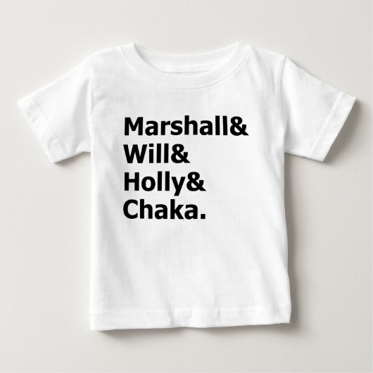 T-shirt Pour Bébé Marshall & Chaka (Devant)