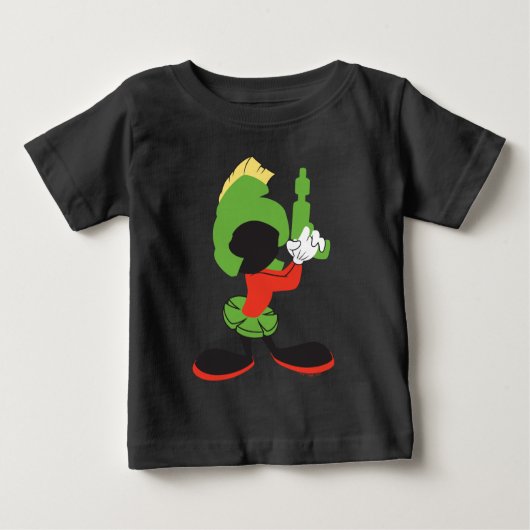T-shirt Pour Bébé MARVIN MARTIAN™ Silhouette avec Raygun (Devant)