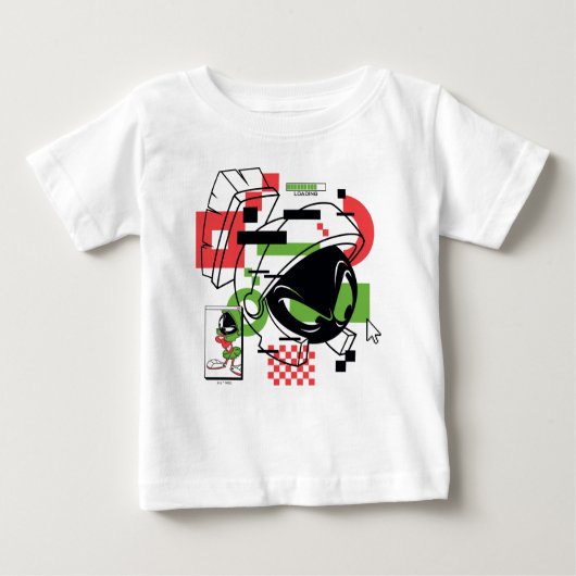 T-shirt Pour Bébé MARVIN THE MARTIAN™ Glitch (Devant)