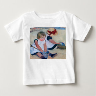 T-shirt Pour Bébé Mary Cassatt Enfants Jouant sur la Plage 1884