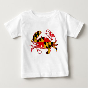 T-shirt Pour Bébé Maryland Flag