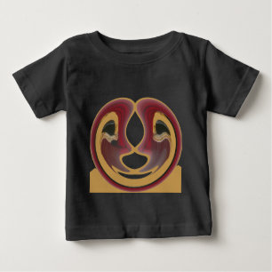 T-shirt Pour Bébé Masai Tribal Whirt Art Imprimer