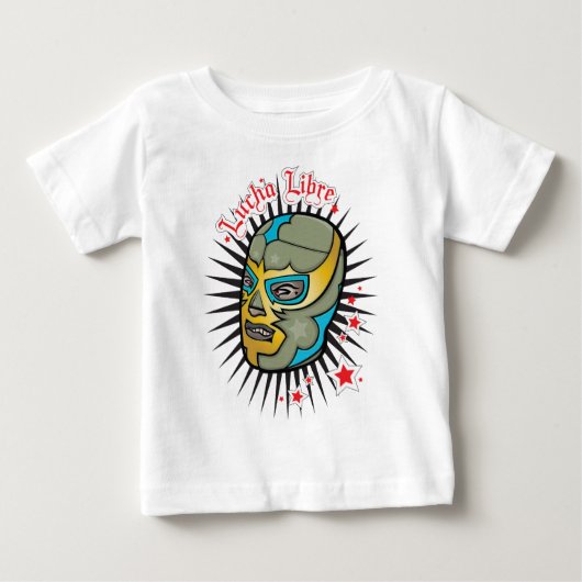 T-shirt Pour Bébé Masque de lutte mexicain de Lucha Libre (Devant)