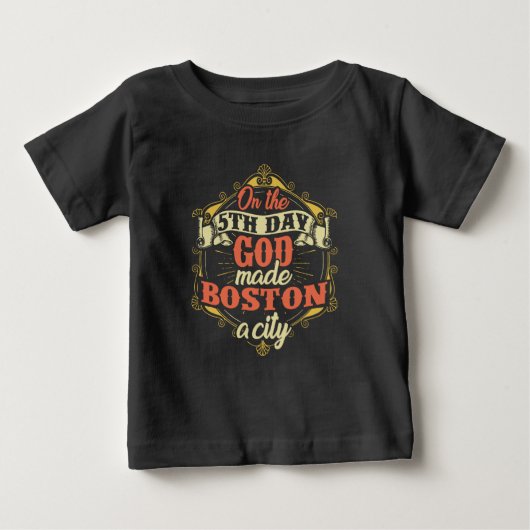 T-shirt Pour Bébé Massachusetts de Boston (Devant)