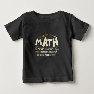 T-shirt Pour Bébé Mathématiques Mathématiques Mathématiques Math Ens