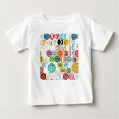 T-shirt Pour Bébé Maths (blanches) (Devant)