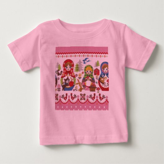 T-shirt Pour Bébé Matryoshka (Devant)
