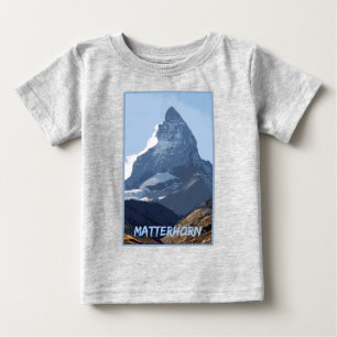 T-shirt Pour Bébé Matterhorn Mountain Design, Zermatt, Suisse