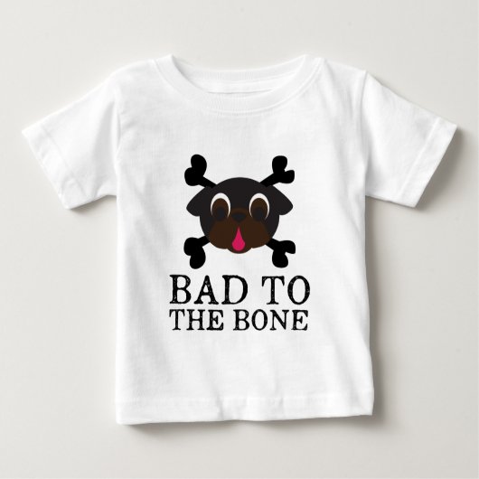 T-shirt Pour Bébé Mauvais À L'Os Carlin Noir Bodysuit Avec Tutu (Devant)