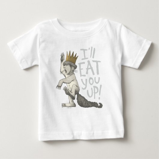 T-shirt Pour Bébé Max. | Je Te Mangerai ! (Devant)