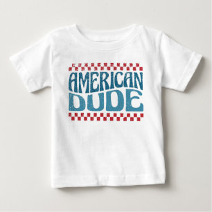 T-shirt Pour Bébé Mec Américain