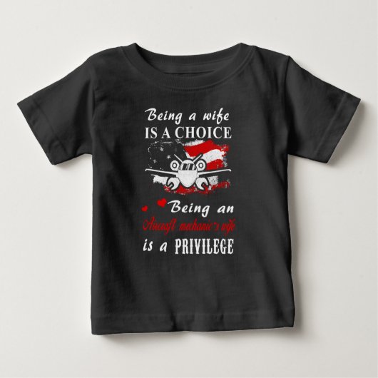 T-shirt Pour Bébé mécanicien d'aéronef - étant mécanicien d'aéronef (Devant)
