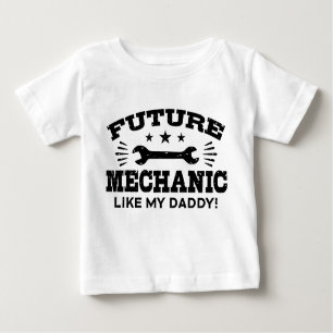 T-shirt Pour Bébé Mécanique Futur Comme Mon Papa