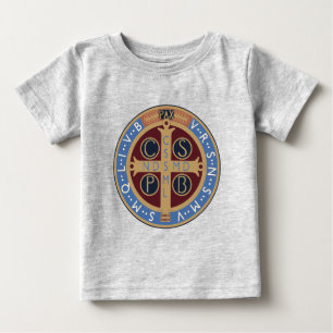 T-shirt Pour Bébé Médaille Saint Benoît