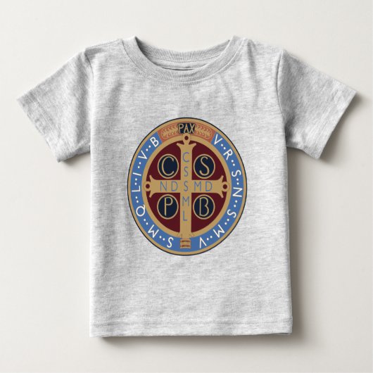 T-shirt Pour Bébé Médaille Saint Benoît (Devant)