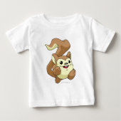 T-shirt Pour Bébé Meerca Brown (Devant)