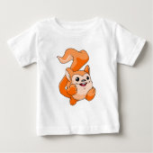 T-shirt Pour Bébé Meerca Orange (Devant)