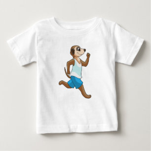T-shirt Pour Bébé Meerkat à Running Sports
