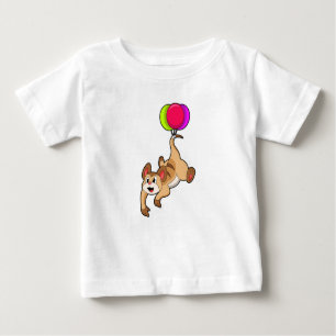T-shirt Pour Bébé Meerkat avec ballon